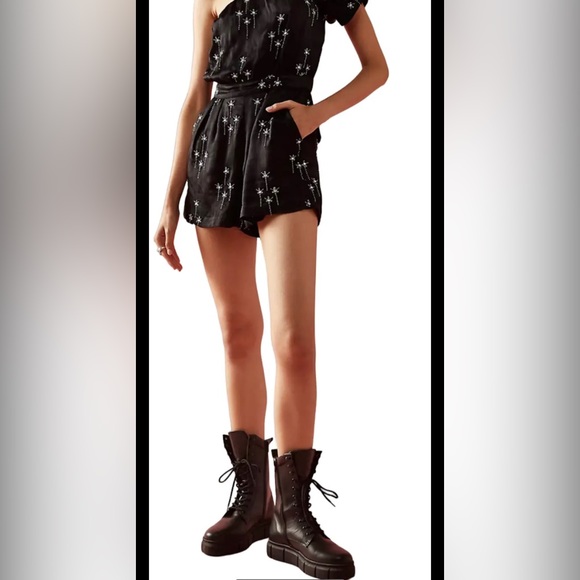 NWOT Free People Gemini Party Beaded Romper XL - Picture 2 of 7